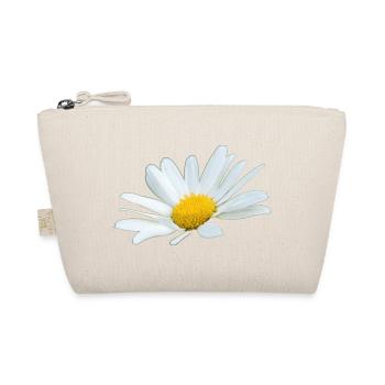 Margerite Gänseblume weiße Blume Margeriten - Bio-Täschchen - Natur - Vorne