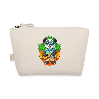 Lustige Panda Sommer Strand Sonnenbrille Hawaiianisch - Bio-Täschchen - Natur - Vorne