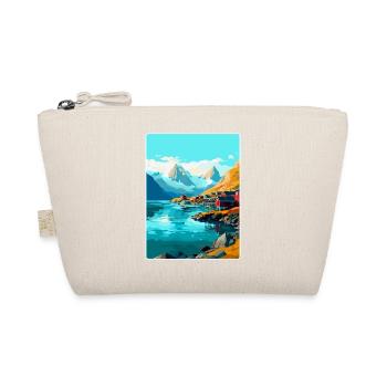 Lofoten Norwegen Vintage Reiseposter WPA - Bio-Täschchen - Natur - Vorne