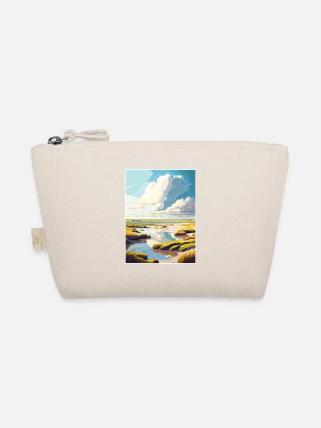 Texel Niederlande Vintage Reiseposter Souvenir - Bio-Täschchen - Natur