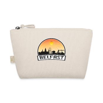 Belfast Nordirland Skyline Vintage Sunset Tr - Bio-Täschchen - Natur - Vorne
