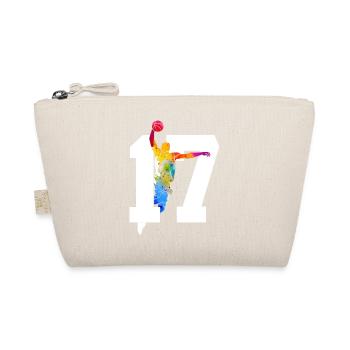 NUMBER 17 BASKETBALL 17TH BIRTHDAY - Organic Pouch - nature - Front