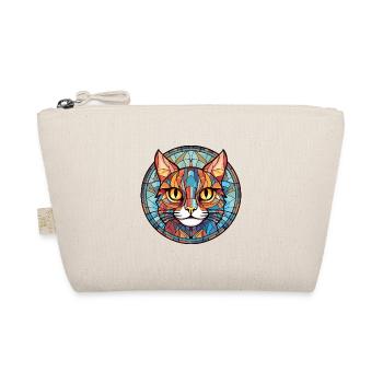 Pixie Bob Katze bunte Aquarell Haustier Illustration - Bio-Täschchen - Natur - Vorne