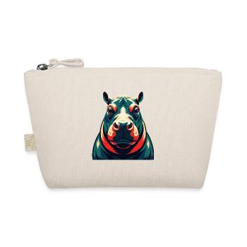 Hippo Cartoon Character Colorful Pet Animal - Organic Pouch - nature - Front