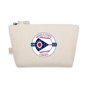 Middletown Ohio Flagge USA Reise Souvenir Abzeichen - Bio-Täschchen - Natur - Vorne