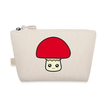 Kawaii Mushroom Kawaii Chibi Kawaii food - Organic Pouch - nature - Front