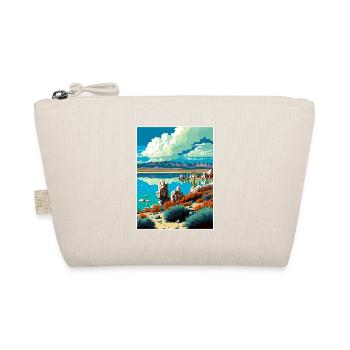 Mono Lake California Vintage Reiseposter WPA Kunst - Bio-Täschchen - Natur - Vorne