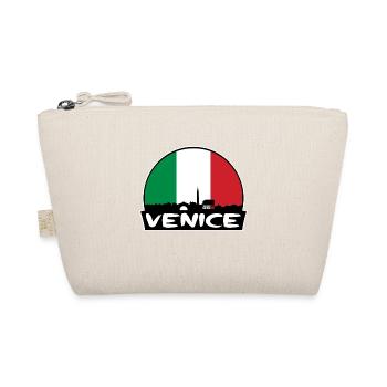 Venedig Italien Flagge Skyline Silhouette Reisen - Bio-Täschchen - Natur - Vorne