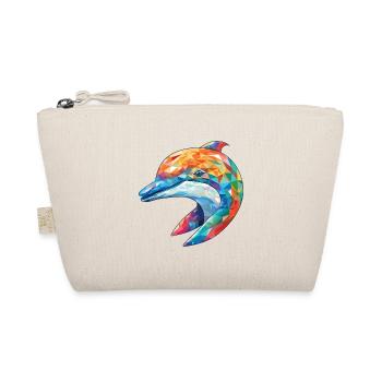 Delphin Bunte Aquarell-Tierillustration - Bio-Täschchen - Natur - Vorne