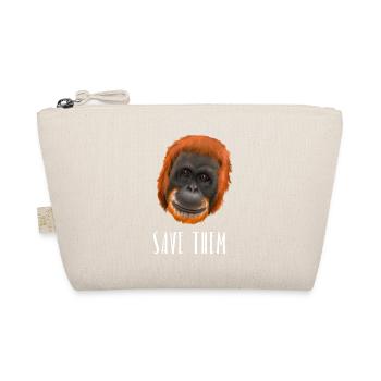 Save Them - Orang-Utan für Regenwald Schutz - Bio-Täschchen - Natur - Vorne