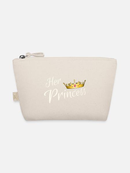Her Princess - Prinzessin mit Krone für Paare - Bio-Täschchen - Natur