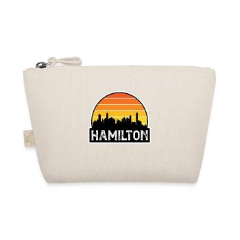 Hamilton Canada Flag Skyline Reisesouvenir - Bio-Täschchen - Natur - Vorne