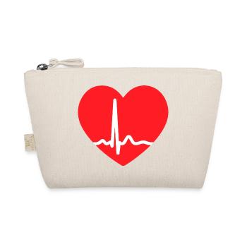 EKG-LEITUNG HERZ - Bio-Täschchen - Natur - Vorne