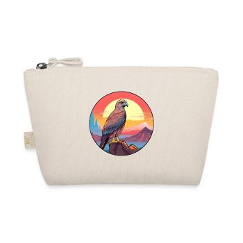 Bussard Buntes Aquarell Cartoon Kawaii Tier - Bio-Täschchen - Natur - Vorne