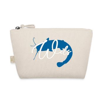 Wels Waller angeln Sportfischen Flussmonster - Bio-Täschchen - Natur - Vorne