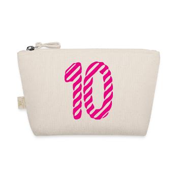 10. 10 JAHRE. 10-JÄHRIGES JUBILÄUM. 10-JÄHRIGES JUBILÄUM. - Bio-Täschchen - Natur - Vorne