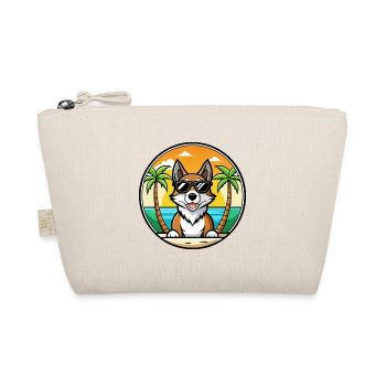Amerikanischer Foxhound Hunderasse Cartoon Sonnenbrille Strand - Bio-Täschchen - Natur - Vorne