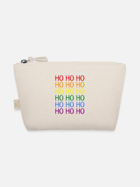 Hohoho Regenbogen LGBT - Bio-Täschchen - Natur
