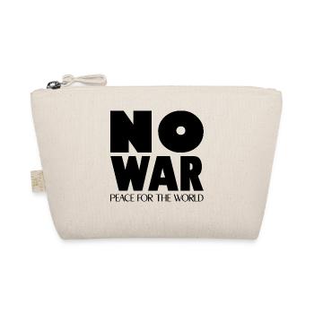 NO WAR Peace for the world - Organic Pouch - nature - Front