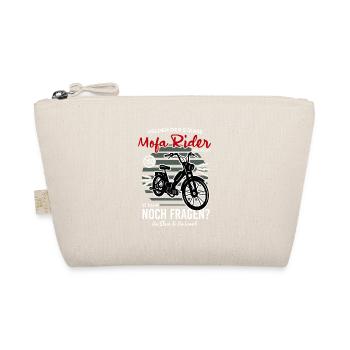 Mofa Moped Mofafahrer Mopedfahrer Spruch - Bio-Täschchen - Natur - Vorne
