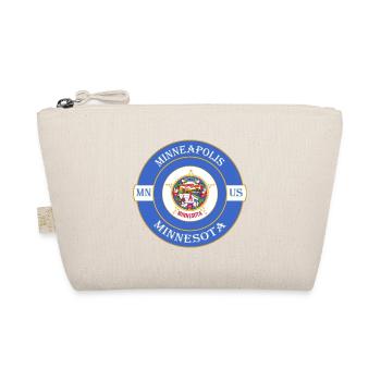 Minneapolis Minnesota Flagge USA Souvenir Abzeichen - Bio-Täschchen - Natur - Vorne