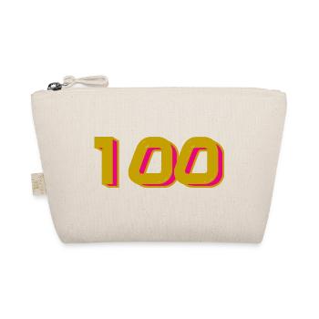 100. 100 JAHRE. 100-JÄHRIGES JUBILÄUM. 100. GEBURTSTAG - Bio-Täschchen - Natur - Vorne