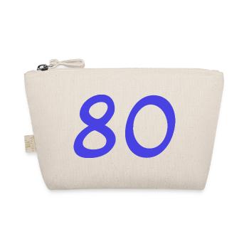 80. 80 JAHRE. 80-JÄHRIGES JUBILÄUM. 80. GEBURTSTAG. - Bio-Täschchen - Natur - Vorne