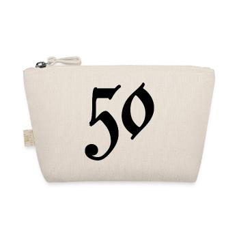 50. 50 YEARS. 50th ANNIVERSARY. 50 YEARS ANNIVERSARY. - Organic Pouch - nature - Front