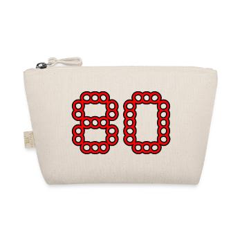 80. 80 ANS. 80e ANNIVERSAIRE. ANNIVERSAIRE 80 ANS. - Trousse biologique - nature - Devant