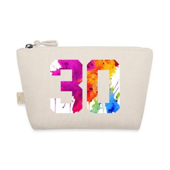 NUMBER 30 YEARS OLD 30TH BIRTHDAY - Organic Pouch - nature - Front