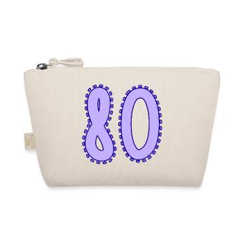 80. 80 ANS. 80e ANNIVERSAIRE. ANNIVERSAIRE 80 ANS. - Trousse biologique - nature - Devant