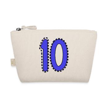10. 10 YEARS. 10th ANNIVERSARY. 10 YEAR ANNIVERSARY. - Organic Pouch - nature - Front