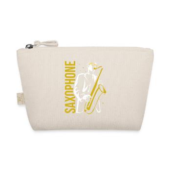 Schwungvolles Saxophon Jazzband - Bio-Täschchen - Natur - Vorne