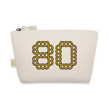 80. 80 ANS. 80e ANNIVERSAIRE. ANNIVERSAIRE 80 ANS. - Trousse biologique - nature - Devant