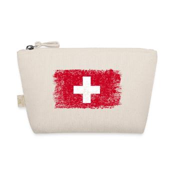 Schweizer Flagge Schweiz Schweizerflagge - Bio-Täschchen - Natur - Vorne