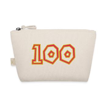 100. 100 JAHRE. 100-JÄHRIGES JUBILÄUM. 100. GEBURTSTAG - Bio-Täschchen - Natur - Vorne