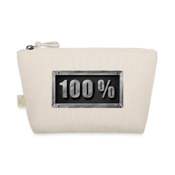 100 Prozent Metall-Design - Bio-Täschchen - Natur - Vorne