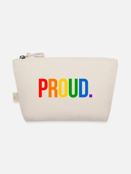 PROUD. - Schlicht und Aussagekräftig - Bio-Täschchen - Natur