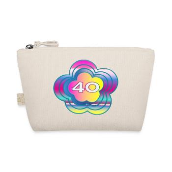 40 JAHRE. 40-JÄHRIGES JUBILÄUM. GEBURTSTAG 40 JAHRE. 40 - Bio-Täschchen - Natur - Vorne