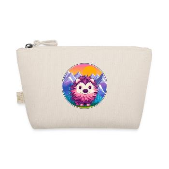 Igel Aquarell Karikatur Kawaii Haustier Tier Colo - Bio-Täschchen - Natur - Vorne