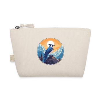 Blauer Eichelhäher Aquarell Karikatur Kawaii Haustier Tier Colo - Bio-Täschchen - Natur - Vorne
