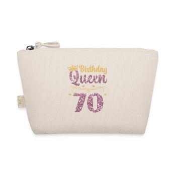 70.Geburtstag Königin 70 Jahre Siebzig - Bio-Täschchen - Natur - Vorne
