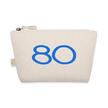80. 80 JAHRE. 80-JÄHRIGES JUBILÄUM. 80. GEBURTSTAG. - Bio-Täschchen - Natur - Vorne