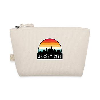 Jersey City New Jersey USA Flagge Skyline Reisen Sou - Bio-Täschchen - Natur - Vorne