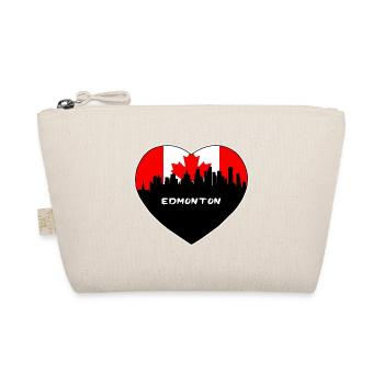Edmonton Kanada Flagge Skyline Reise Souvenir - Bio-Täschchen - Natur - Vorne