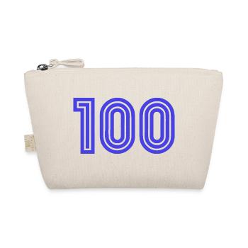 100. 100 YEARS. 100th ANNIVERSARY. BIRTHDAY 100 - Organic Pouch - nature - Front