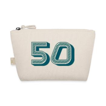 50. 50 YEARS. 50th ANNIVERSARY. 50TH ANNIVERSARY. - Organic Pouch - nature - Front
