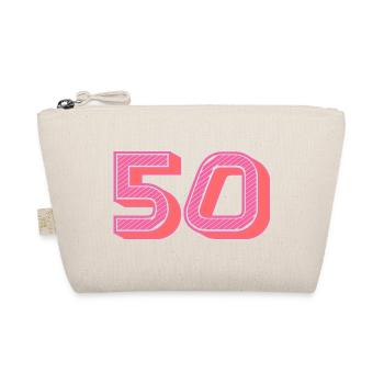 50. 50 YEARS. 50th ANNIVERSARY. 50TH ANNIVERSARY. - Organic Pouch - nature - Front