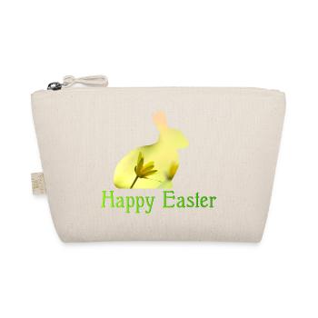 Happy Easter - Bio-Täschchen - Natur - Vorne