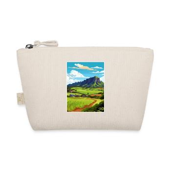 Kualoa Ranch Hawaii Vintage Reiseposter Souvenir - Bio-Täschchen - Natur - Vorne